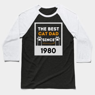 The Best Dog Dad From 1980 Baseball T-Shirt